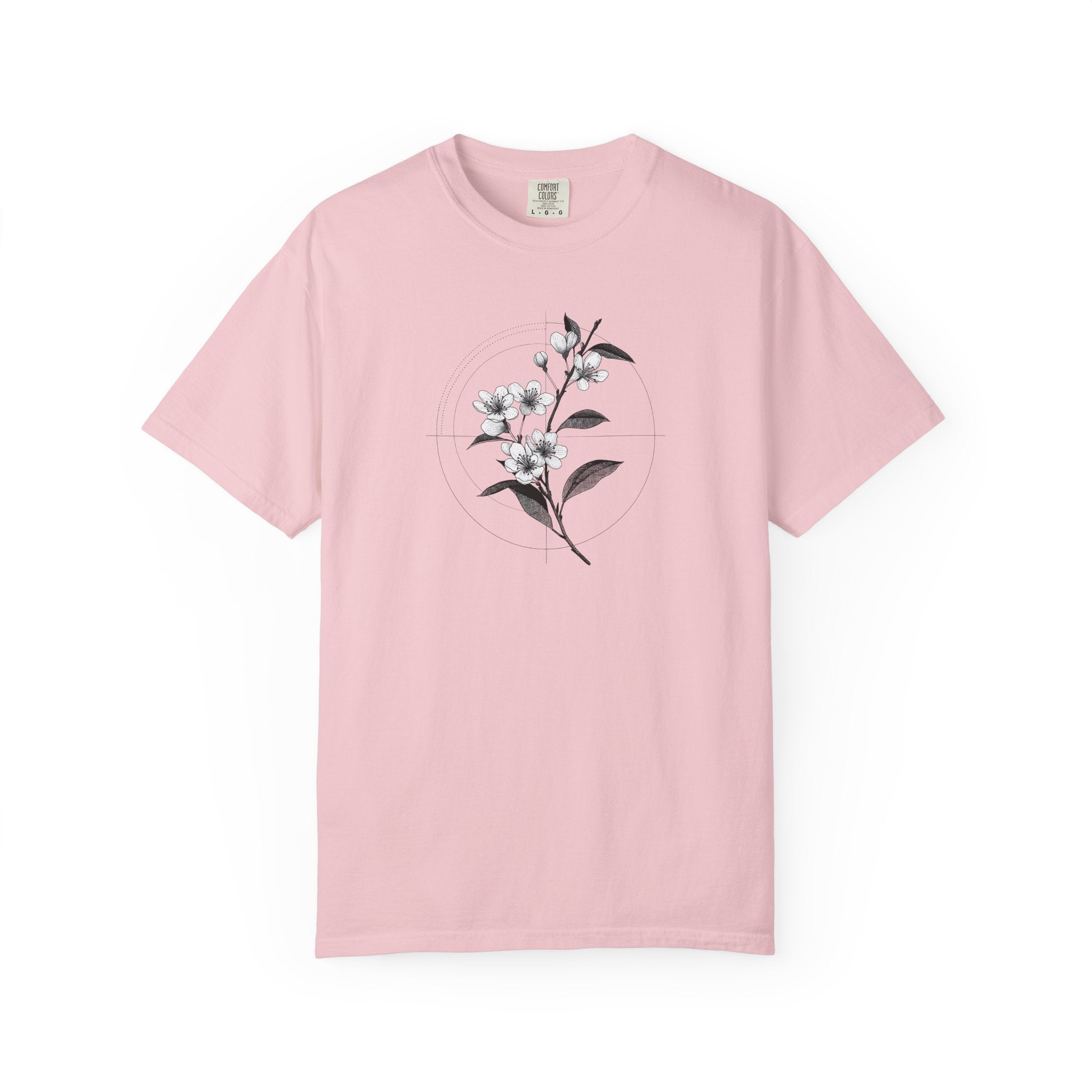Botanical Sketch T-Shirt — Minimal Floral Illustration Tee